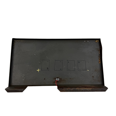 Lucka över batteri